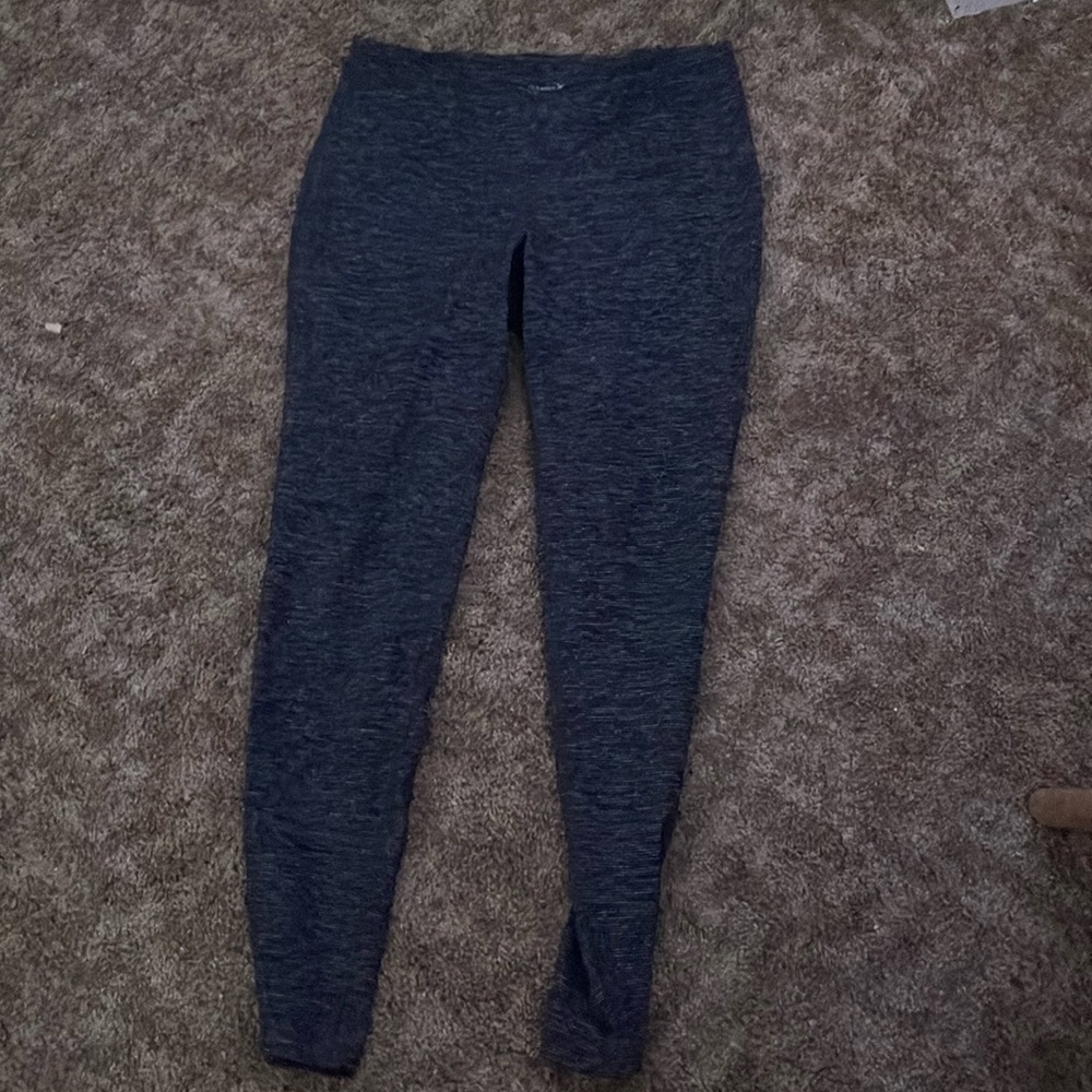 old navy leggings. black and grey, L.